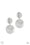 BRIGHT On Cue Silver Paparazzi Earrings Clip-On Cashmere Pink Jewels