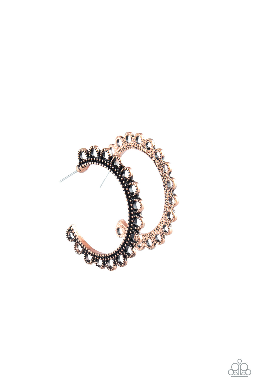 Bohemian Bliss Copper Paparazzi Earring Cashmere Pink Jewels - Cashmere Pink Jewels & Accessories, Cashmere Pink Jewels & Accessories - Paparazzi